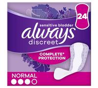 Always Discreet Incontinence Liners Women, 24 Liners, Moderate Absorbency, Thin and Flexible, Liners for Sensitive Bladder