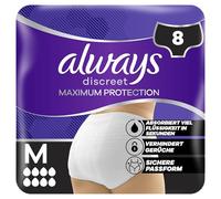Always Discreet Incontinence Pants Maximum Protection for Sensitive Bladder Size M 8 Pants