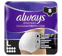 Always Discreet Maximum Protection Underwear Incontinence Pants Women Large x8