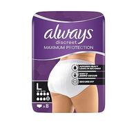 Always Discreet Maximum Protection Underwear Incontinence Pants Women Large x8