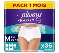 Always Discreet Night Underwear Incontinence Pants Super Night Medium 36