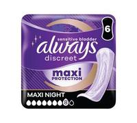 Always Discreet Incontinence Pads Women Ultimate Night 6 Pads