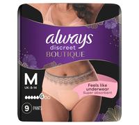 Always Discreet Pants 9 Pack Beige Incontinence Wear for Women’s Comfort