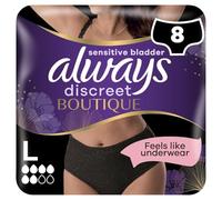 Always Discreet Pants Black L 8CT