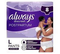 Always Discreet Postpartum and Adult Incontinence Pants Size L x 8