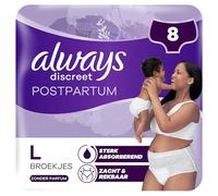 Always Discreet Postpartum Pants Large x 8