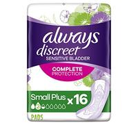 Always Discreet Sensitive Bladder Incontinence Pads Liners Small Plus Pack of 16