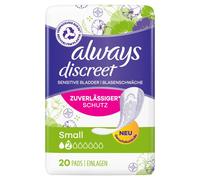Always Discreet Incontinence Pads Women Small 20 Pads