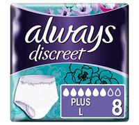 Always Discreet SENSTIVE Bladder Pants Plus Large 8'S