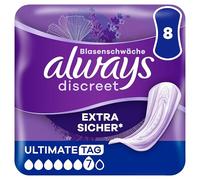 Always Discreet Ultimate Day Incontinence Pads for Women, Pack of 8