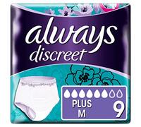 Always Discreet Underwear Incontinence Pants Plus M 9pk