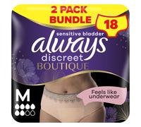 Always Discreet Underwear Medium Pack of 2 Adult Diaper Odour Lock