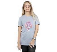 Always Doe Cotton Boyfriend T-Shirt Harry Potter Grey M