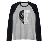 Always Down for Ships Funny Sci-Fi Space Pun Raglan Baseball Tee