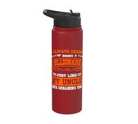 Always Dreaming to be a Billionaire Uncle Niece Nephew Stainless Steel Insulated Water Bottle