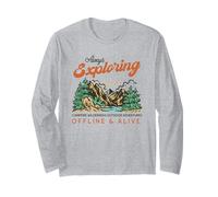 Always Exploring - Campfire Wilderness Outdoor Adventures Long Sleeve T-Shirt