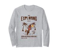 Always Exploring Never Lost Surfing Ocean Beach Adventures Long Sleeve T-Shirt