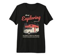 Always Exploring Offline Alive Silence Rest Peace Hiking Premium T-Shirt