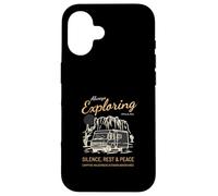 Always Exploring Silence Rest Peace (Camper Nature Graphic) Case for iPhone 16
