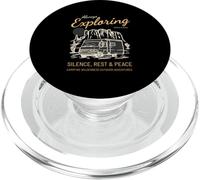 Always Exploring Silence Rest Peace (Camper Nature Graphic) PopSockets PopGrip for MagSafe