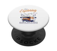 Always Exploring Silence Rest Peace (Nature Camping Graphic) PopSockets Adhesive PopGrip