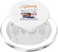 Always Exploring Silence Rest Peace (Nature Camping Graphic) PopSockets PopGrip for MagSafe