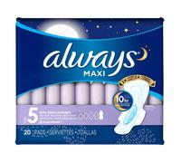 Always Extra Heavy Overnight Maxi Pads with Flexi-Wings - 20 Count