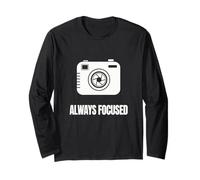 Always Focused Camera Icon Photography Inspired Design Long Sleeve T-Shirt
