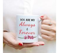 Always Forever Valentines Day Tea Coffee Cup Love Mug Gift Idea for Him Her