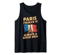 Always Good Idea France Flag Bastille Day Paris France Tank Top