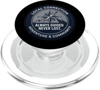 Always Guided Never Lost Mountain Compass PopSockets PopGrip for MagSafe