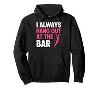 Always Hangout At Bar Cheerleader Gymnast Girl Gymnastic Pullover Hoodie