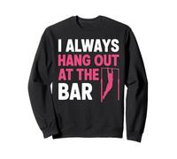 Always Hangout At Bar Cheerleader Gymnast Girl Gymnastic Sweatshirt