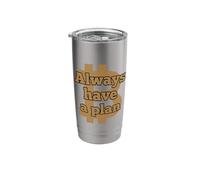 Always Have a Plan B. BTC Bitcoin Stainless Steel Insulated Tumbler