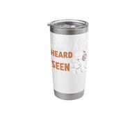 Always Heard Never Seen Dispatch Spooky Halloween Cute Ghost Stainless Steel Insulated Tumbler