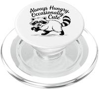 Always Hungry CuteTrash Panda Funy Raccoon Meme PopSockets PopGrip for MagSafe