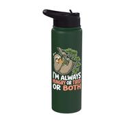 Always Hungry Or Tired Or Both Cute Sloth Stainless Steel Insulated Water Bottle