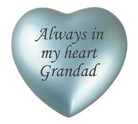Always In My Heart Grandad Blue Urn Keepsake for Ashes Cremation