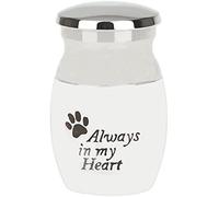 Always in My Heart' Lettering Dog Cat Paw Print Pet Cremation Memorial Urn Jar Keepsake Dexterous and Professional