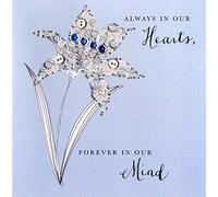 Always In Our Hearts Sympathy Buttoned Up Greeting Card Button Embellished Cards