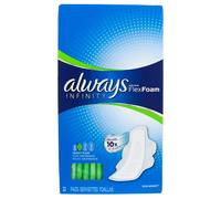 Always, Infinity Flex Foam with Wings, Heavy Flow, 32 Pads