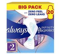 Always Infinity FlexProtect Sanitary Towels Long (Size 2) with Wings 20 Pads
