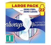 Always Infinity FlexProtect Sanitary Towels Normal (Size 1) with Wings 22 Pads