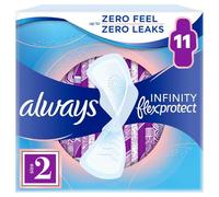 Always Infinity Long Sanitary Towels with Wings 11 Pads