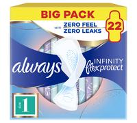 Always Infinity Pads Normal (Size 1) Sanitary Towels With Wings 22pk