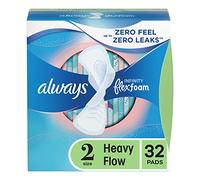 Always Infinity Pads With Wings, Super Absorbency , 32 count , Pack of 2