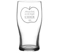 "Always Look on The Bright Cider Life" Tulip Cider Glass