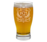Always Looking Good 100th Birthday Gift for Men Vintage 1925 Aged to Perfection Engraved Pint Beer Glass Present for 100 Year Old Etched Cider Lager Beer Tulip Pint Glasses