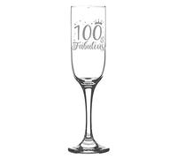 Always Looking Good 100th Birthday Gifts for Women 100 & Fabulous Engraved Champagne Flutes Present for 100 Year Old Ladies Champagne Glasses Laser Engraved Age Champagne Flute Glass