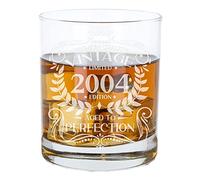 Always Looking Good 22nd Birthday Gift for Men Vintage 2004 Aged to Perfection Engraved Whiskey Glass Present for 22 Year Old Etched Whisky Bourbon Scotch Lowball Tumbler Glasses